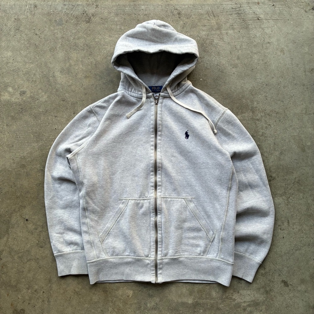 Ralph Lauren Heather Gray Zip-Up Hoodie